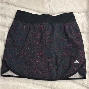 Adidas Black golf or tennis Mini Skirt with Pink Speckles